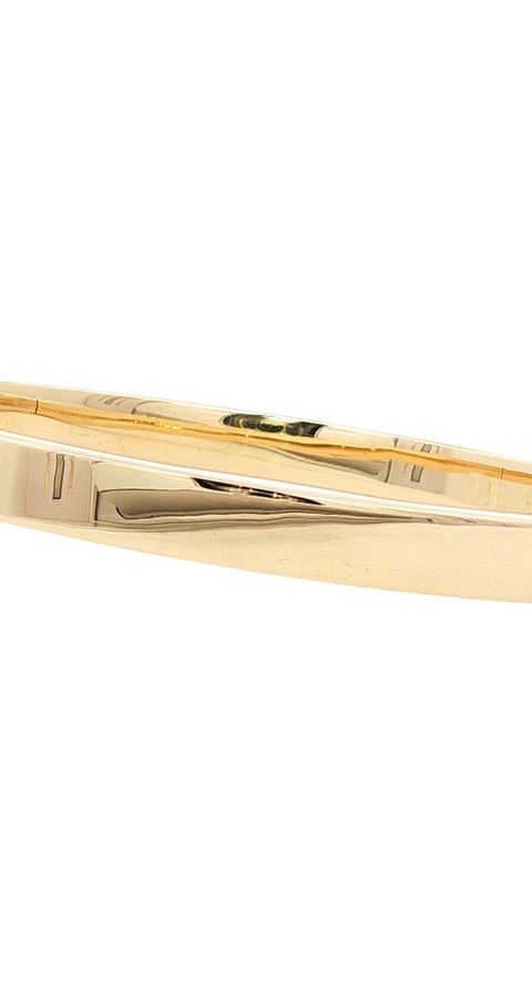 Vintage 14K Gold Smooth Bangle